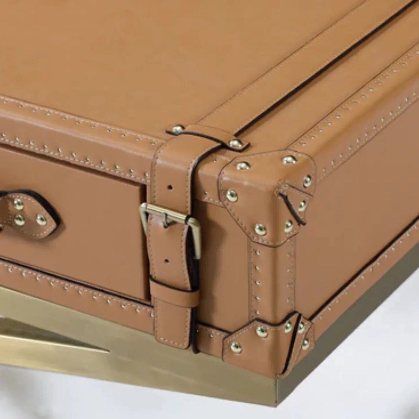 Tavolino da caffè in pelle Voyager