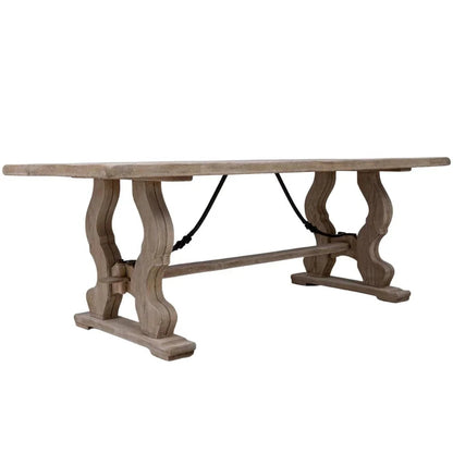 Tavolo da pranzo francese con cavalletto a lira, circa 1920