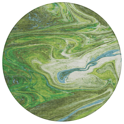 Tappeto Chantille con pennellate astratte, lavabile in lavatrice, per interni ed esterni