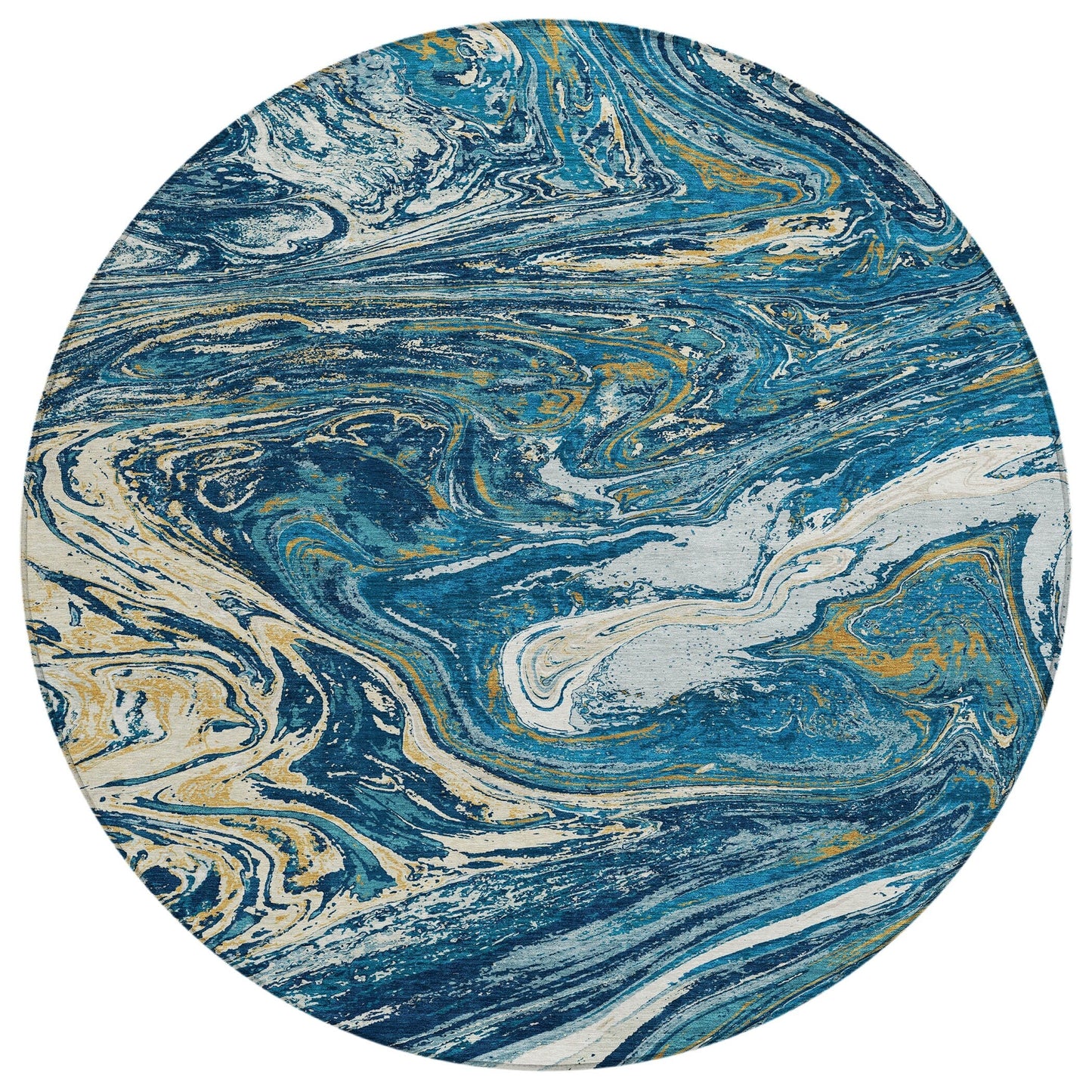 Tappeto Chantille con pennellate astratte, lavabile in lavatrice, per interni ed esterni