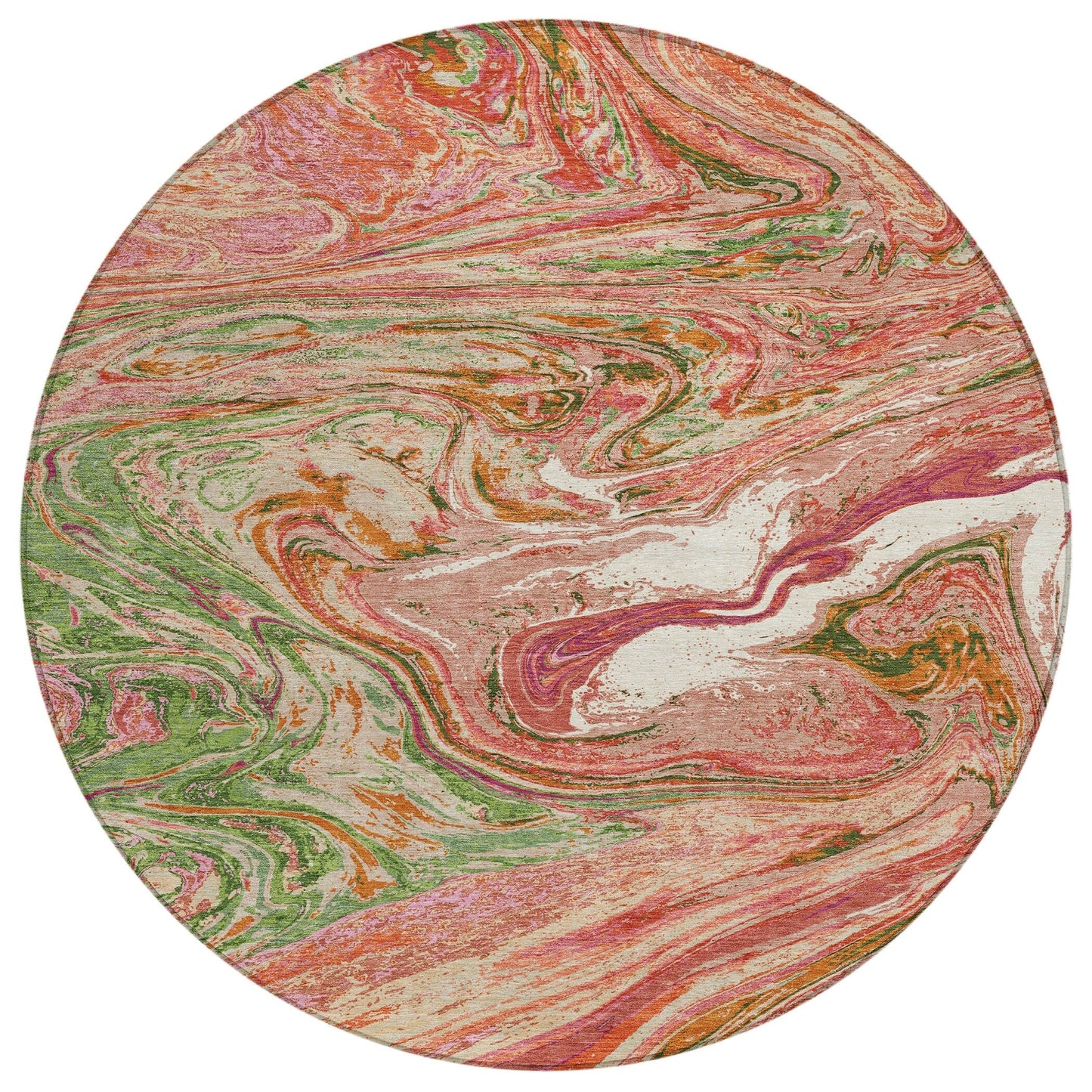 Tappeto Chantille con pennellate astratte, lavabile in lavatrice, per interni ed esterni