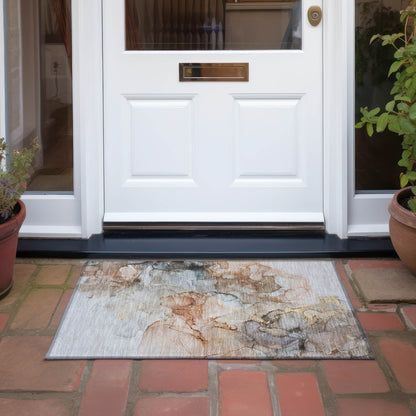 Tappeto Chantille astratto lavabile in lavatrice per interni/esterni