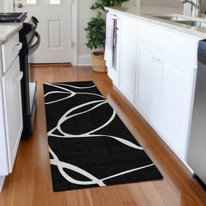 Tappeto Chantille moderno astratto lavabile in lavatrice per interni/esterni