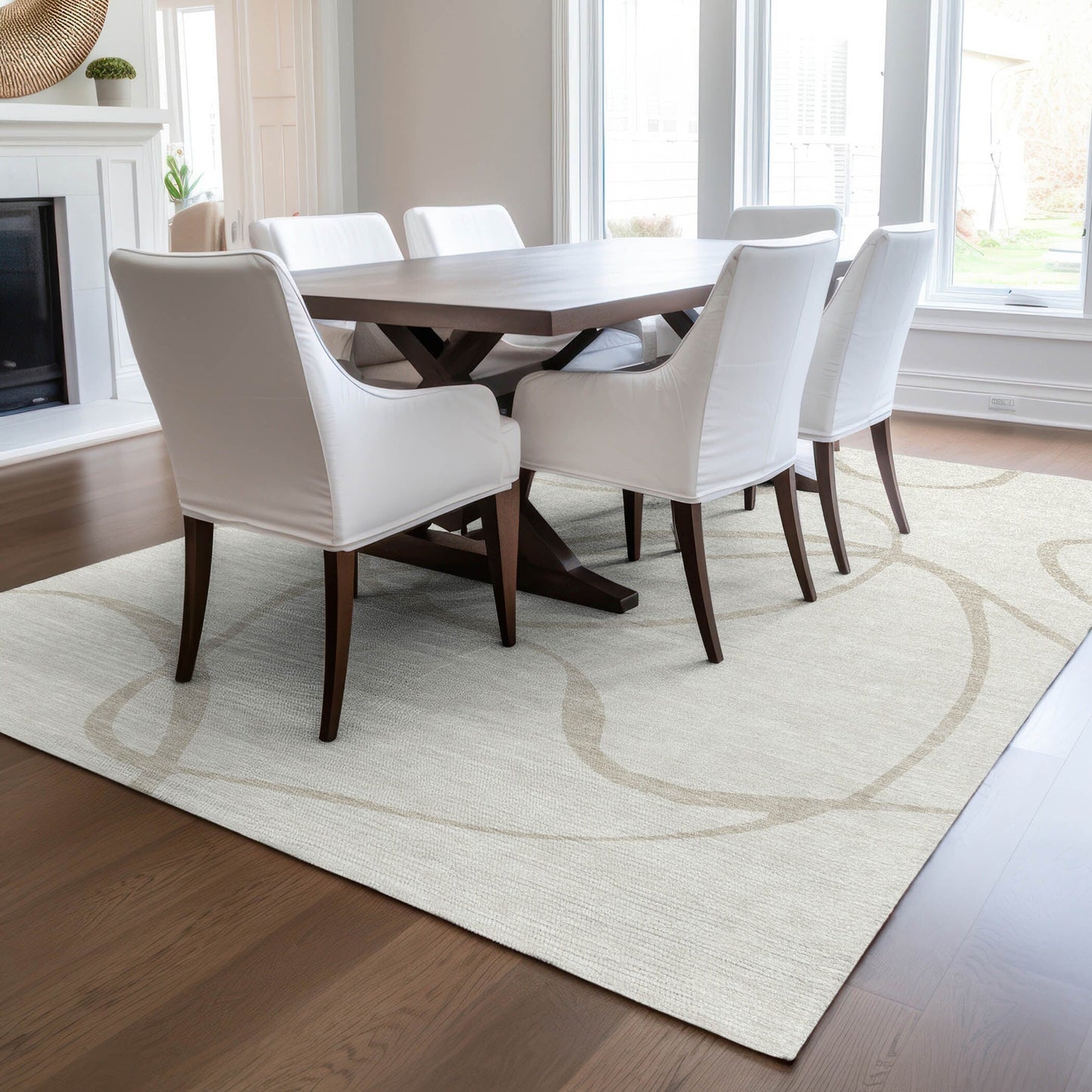 Tappeto Chantille moderno astratto lavabile in lavatrice per interni/esterni