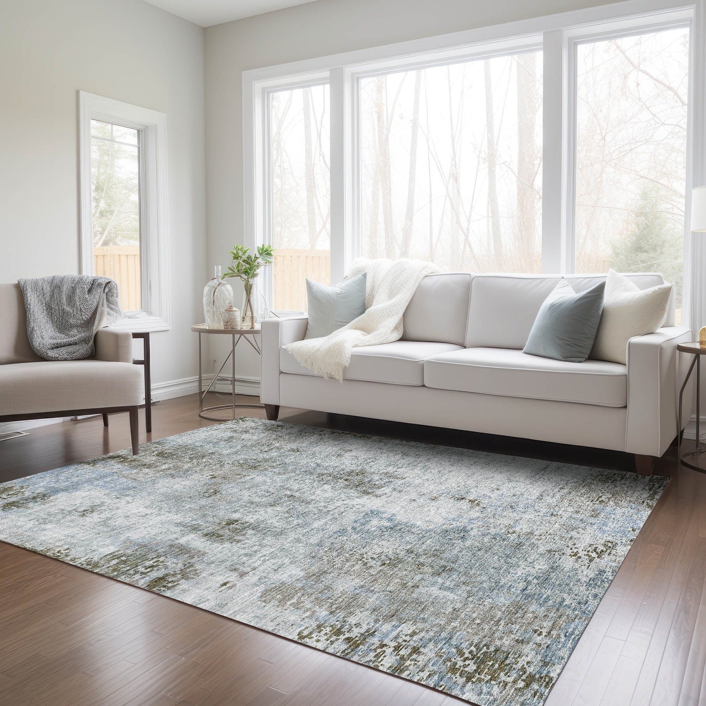 Tappeto Chantille Abstract Modern, lavabile in lavatrice, per interni ed esterni