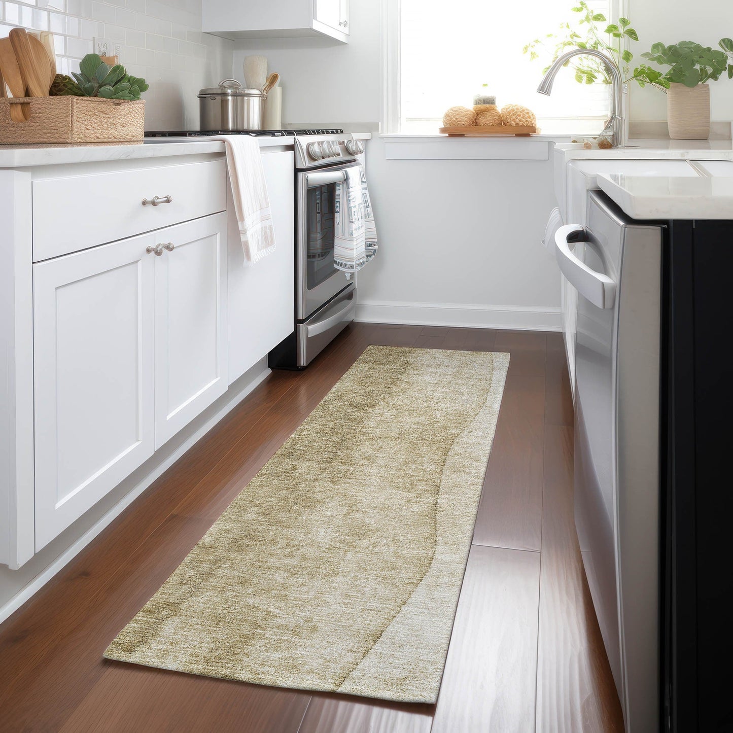 Tappeto Chantille Contemporary Ombre lavabile in lavatrice per interni/esterni