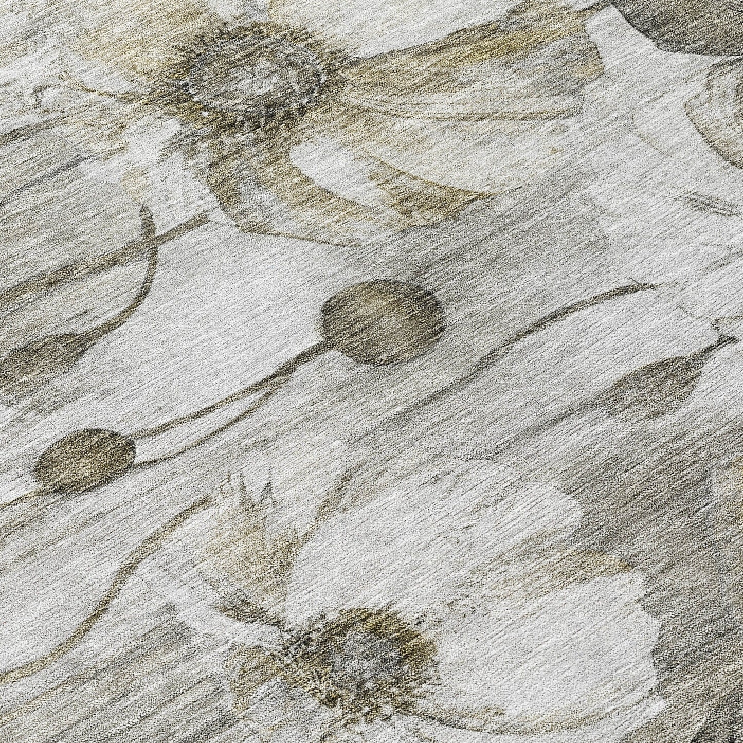 Tappeto moderno Chantille floreale lavabile in lavatrice per interni/esterni