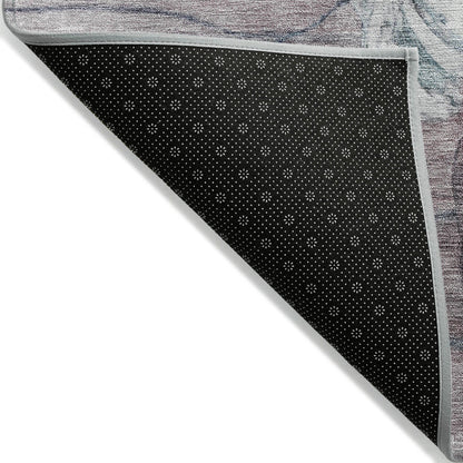 Tappeto moderno Chantille floreale lavabile in lavatrice per interni/esterni