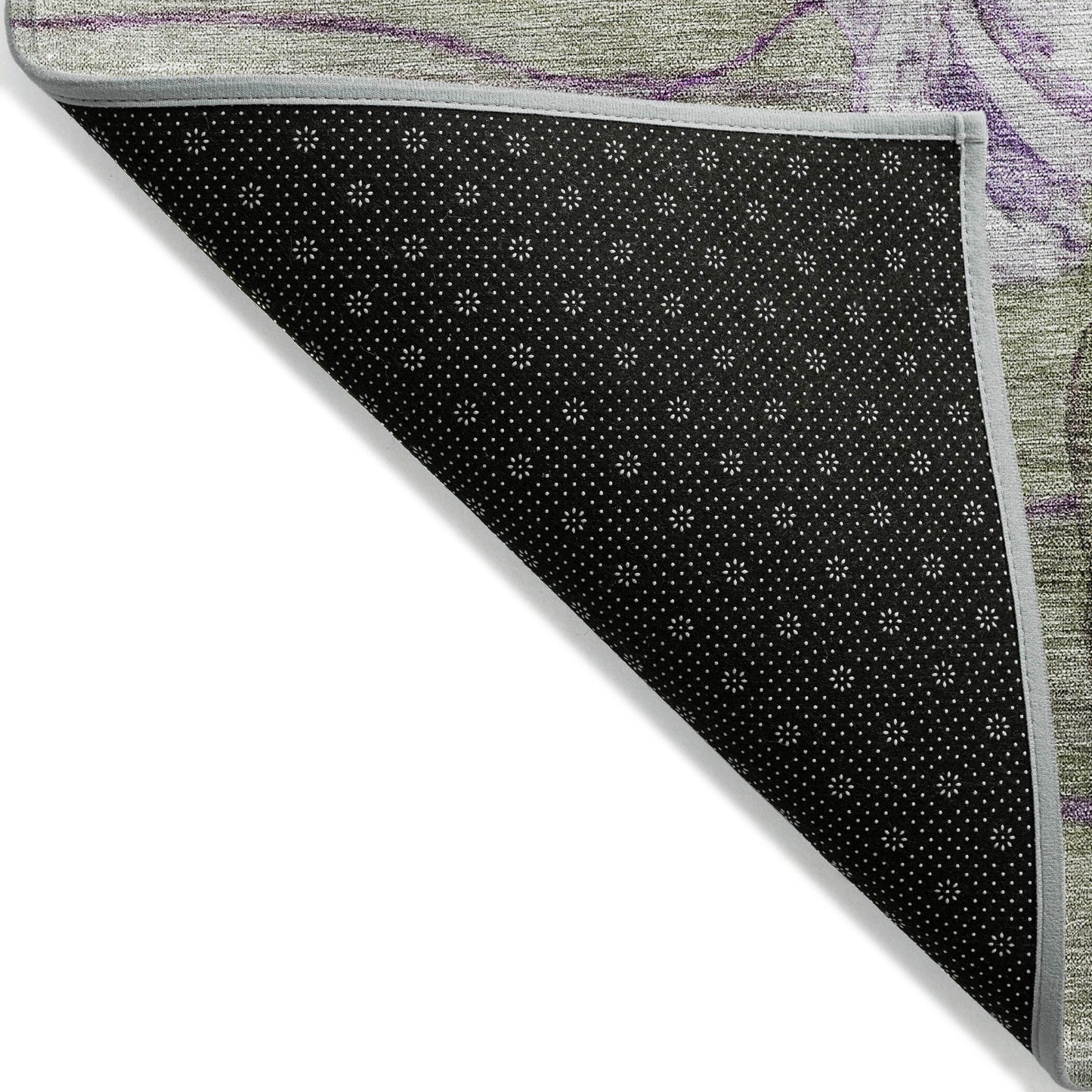 Tappeto moderno Chantille floreale lavabile in lavatrice per interni/esterni