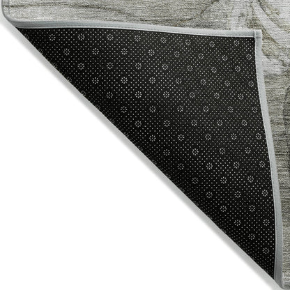 Tappeto moderno Chantille floreale lavabile in lavatrice per interni/esterni