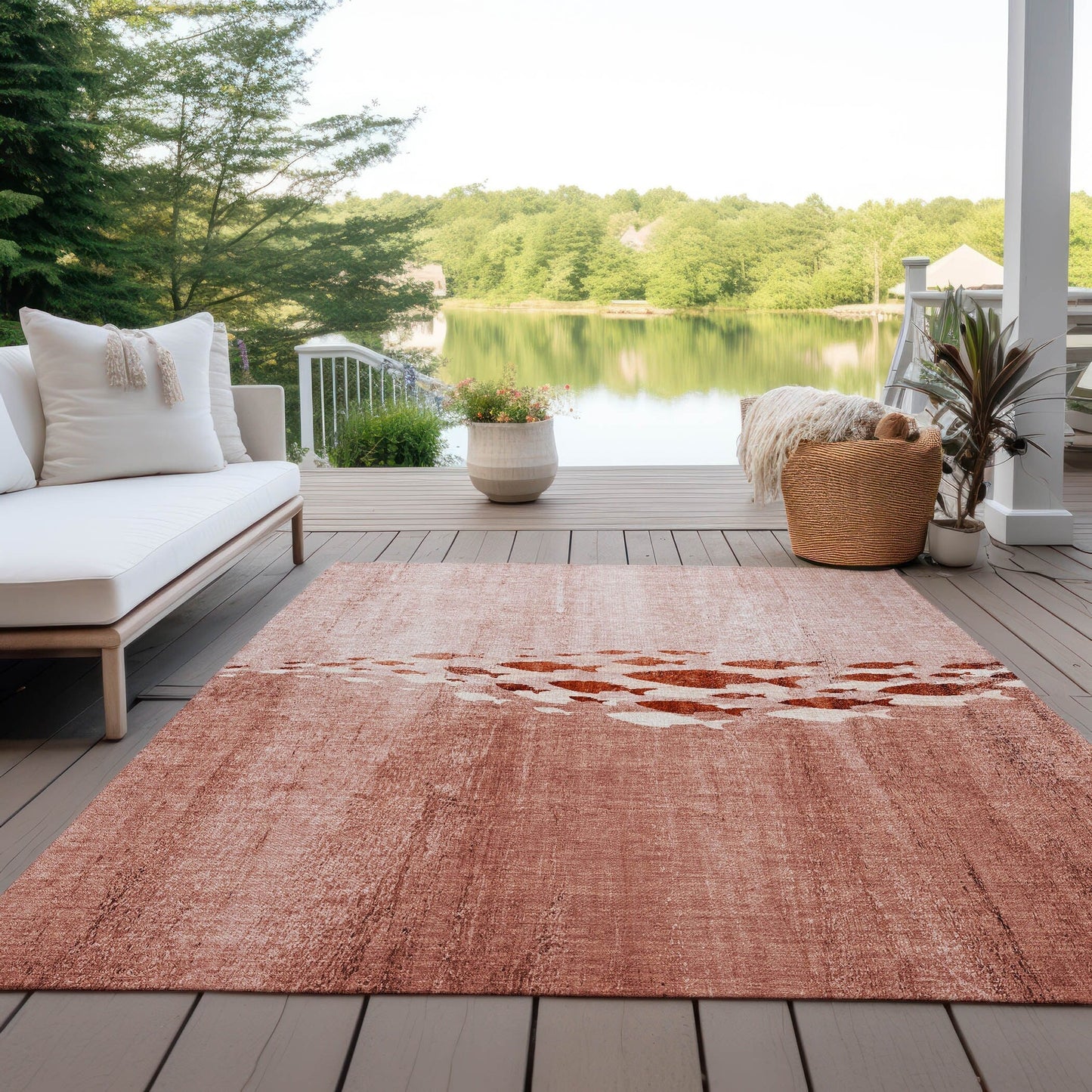 Tappeto Chantille Modern Sea Life lavabile in lavatrice per interni/esterni