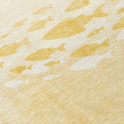 Tappeto Chantille Modern Sea Life lavabile in lavatrice per interni/esterni