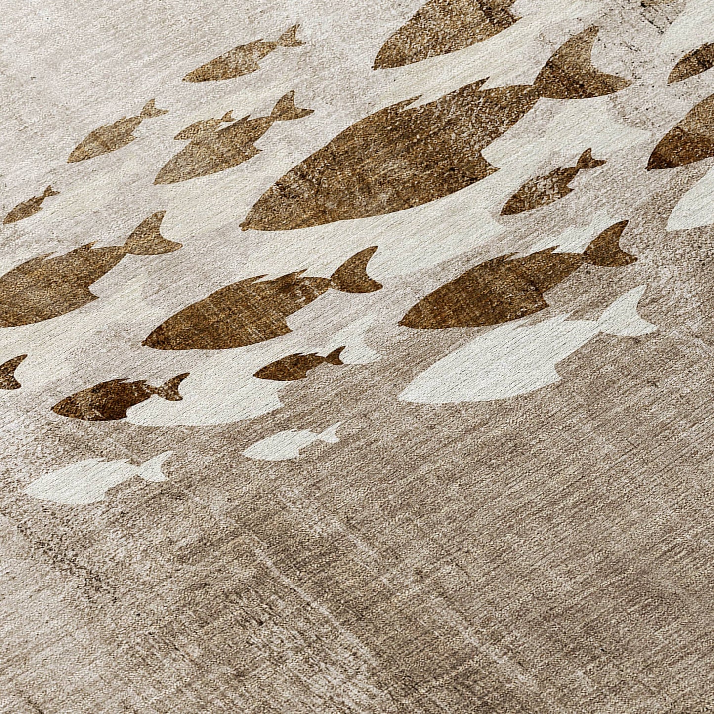 Tappeto Chantille Modern Sea Life lavabile in lavatrice per interni/esterni