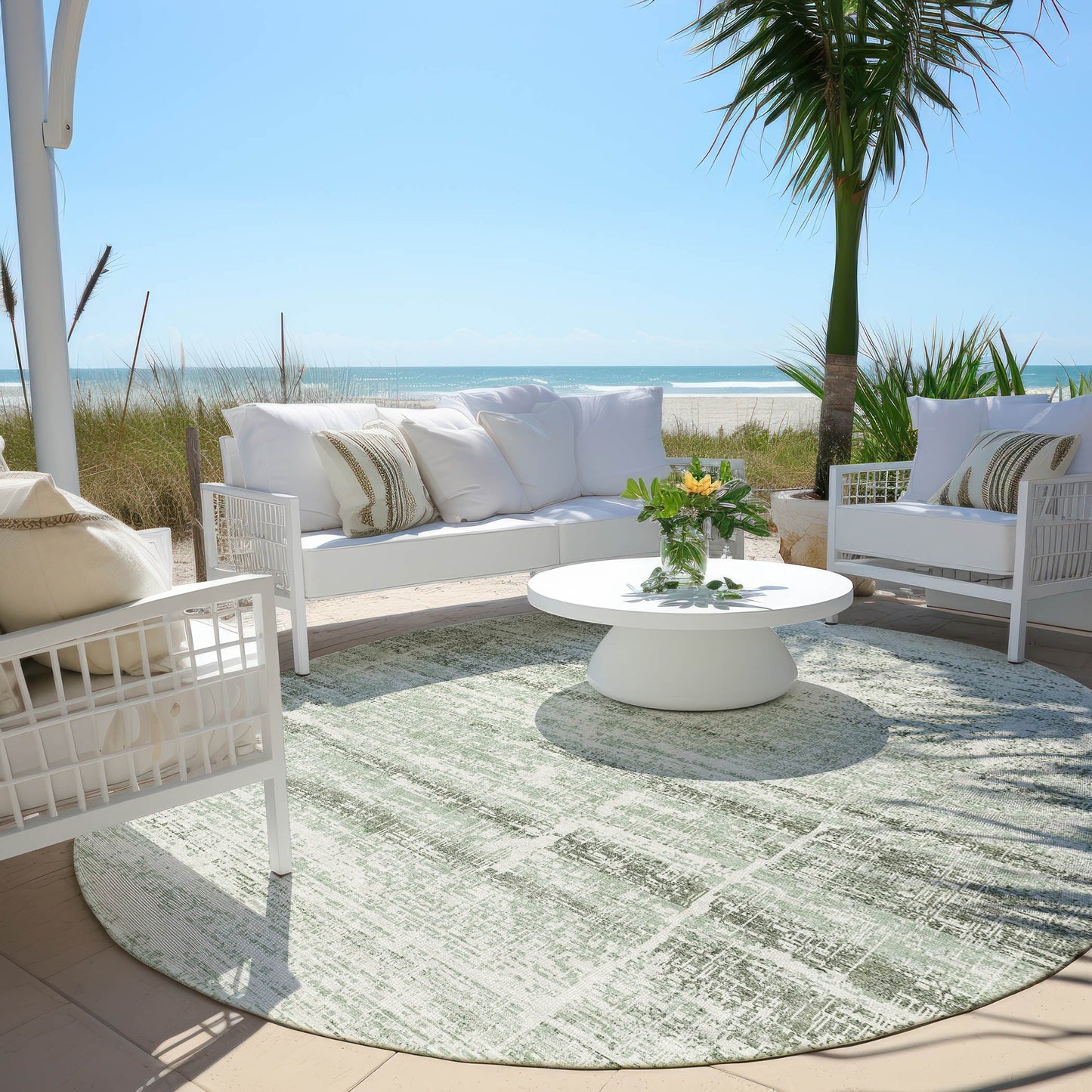 Tappeto Chantille Ombre Solid lavabile in lavatrice per interni/esterni