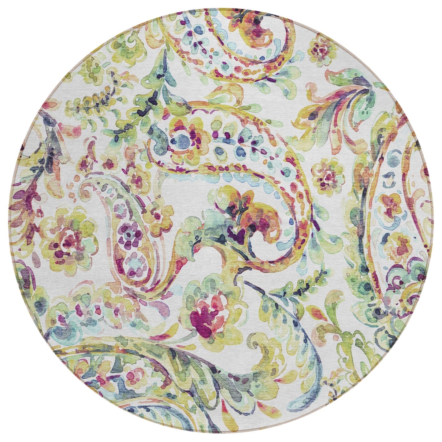 Tappeto Chantille tradizionale a volute, lavabile in lavatrice, per interni ed esterni