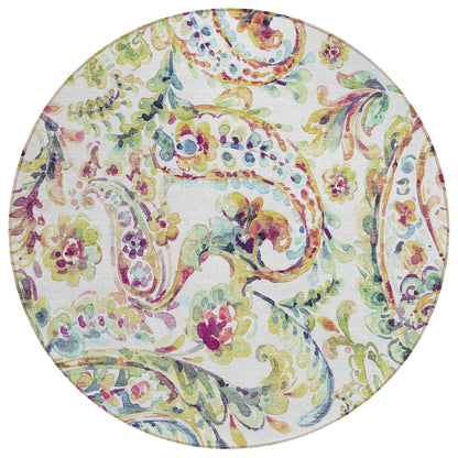 Tappeto Chantille tradizionale a volute, lavabile in lavatrice, per interni ed esterni