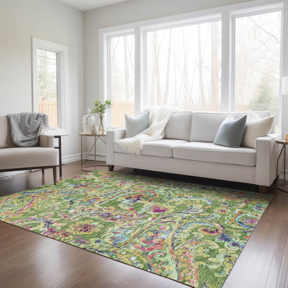 Tappeto Chantille tradizionale a volute, lavabile in lavatrice, per interni ed esterni