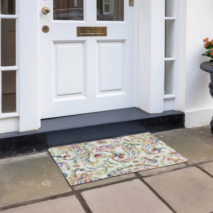 Tappeto Chantille tradizionale a volute, lavabile in lavatrice, per interni ed esterni