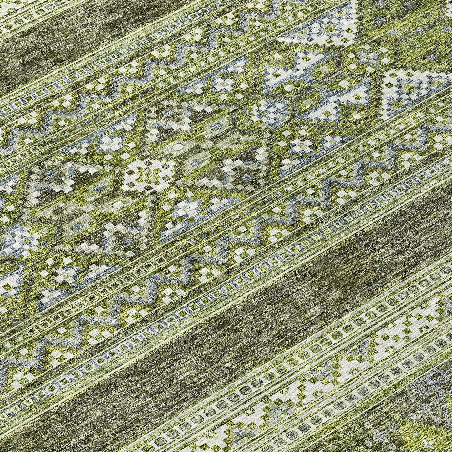 Tappeto Chantille Tribal Boho lavabile in lavatrice per interni/esterni