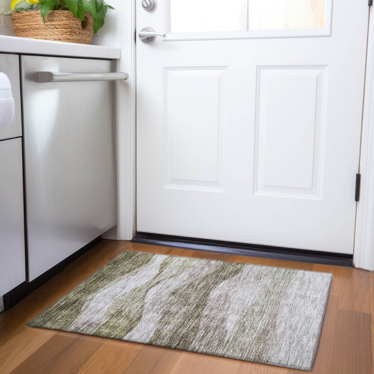 Tappeto Chantille Contemporary Waves lavabile in lavatrice per interni/esterni