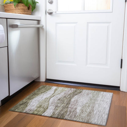 Tappeto Chantille Contemporary Waves lavabile in lavatrice per interni/esterni