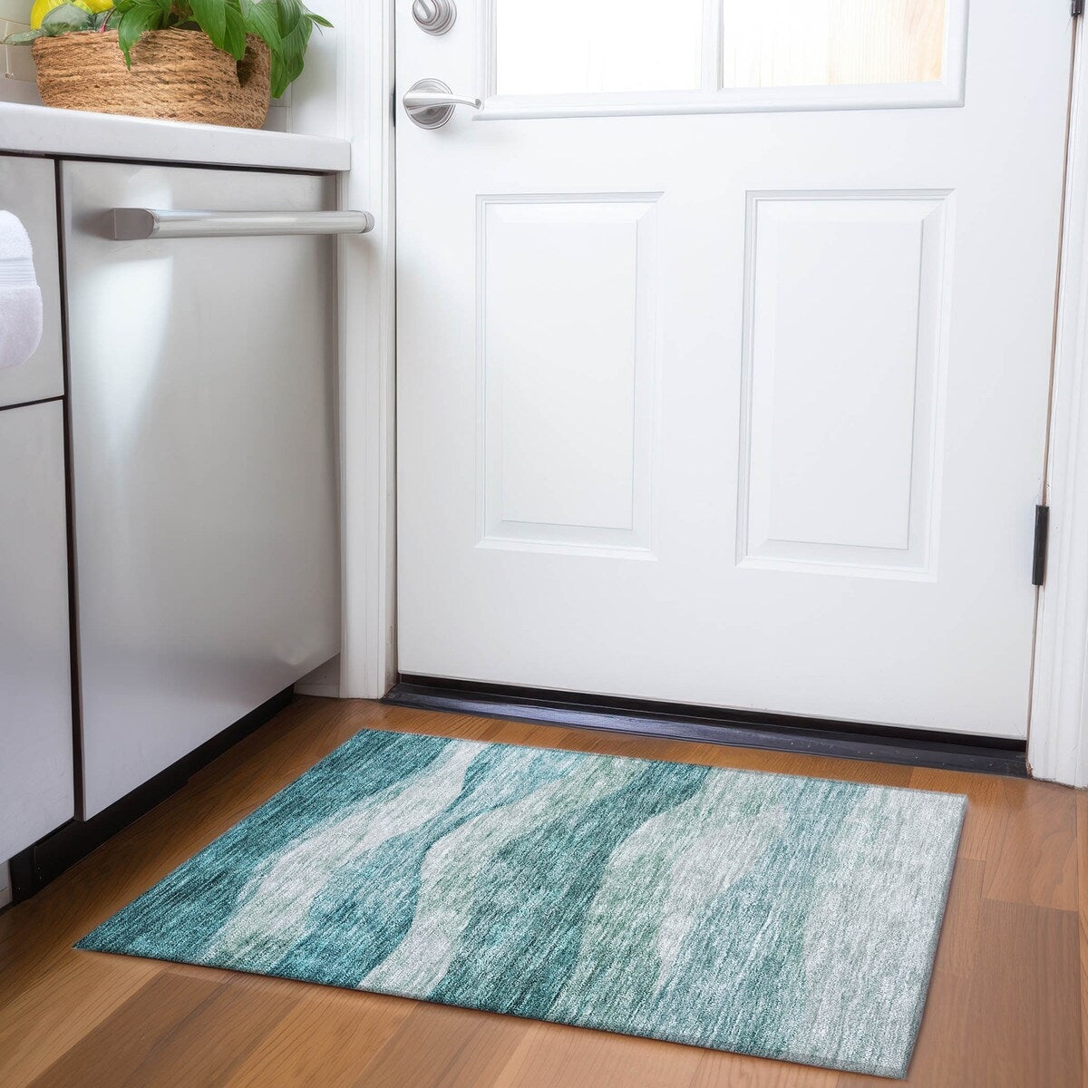 Tappeto Chantille Contemporary Waves lavabile in lavatrice per interni/esterni