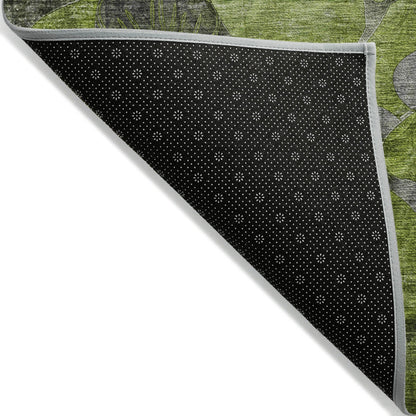 Tappeto Chantille moderno floreale per interni/esterni lavabile in lavatrice