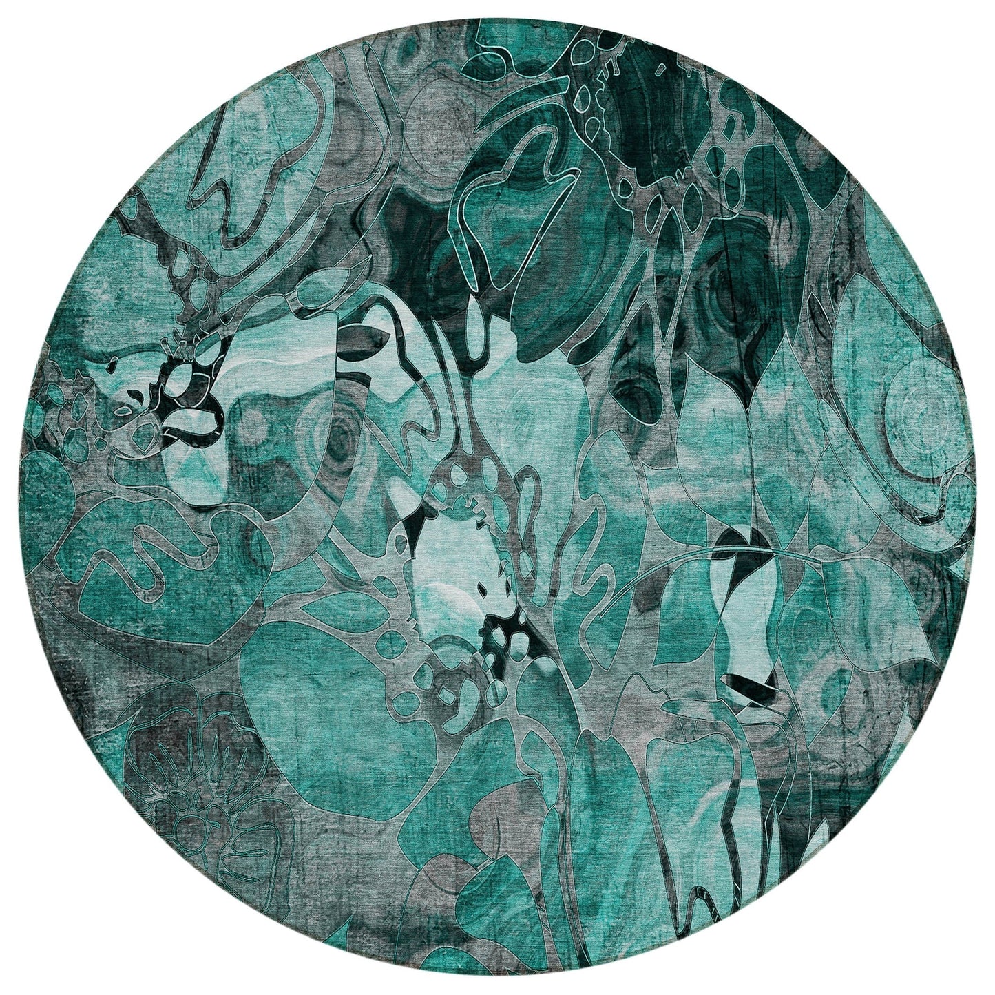 Tappeto Chantille moderno floreale per interni/esterni lavabile in lavatrice