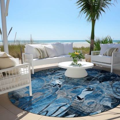 Tappeto Chantille moderno floreale per interni/esterni lavabile in lavatrice