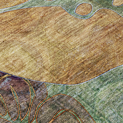 Tappeto Chantille moderno floreale per interni/esterni lavabile in lavatrice