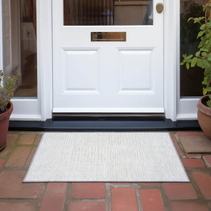 Tappeto Chantille moderno a mosaico, lavabile in lavatrice, per interni ed esterni