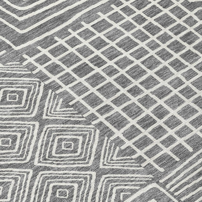 Tappeto Chantille moderno a mosaico, lavabile in lavatrice, per interni ed esterni