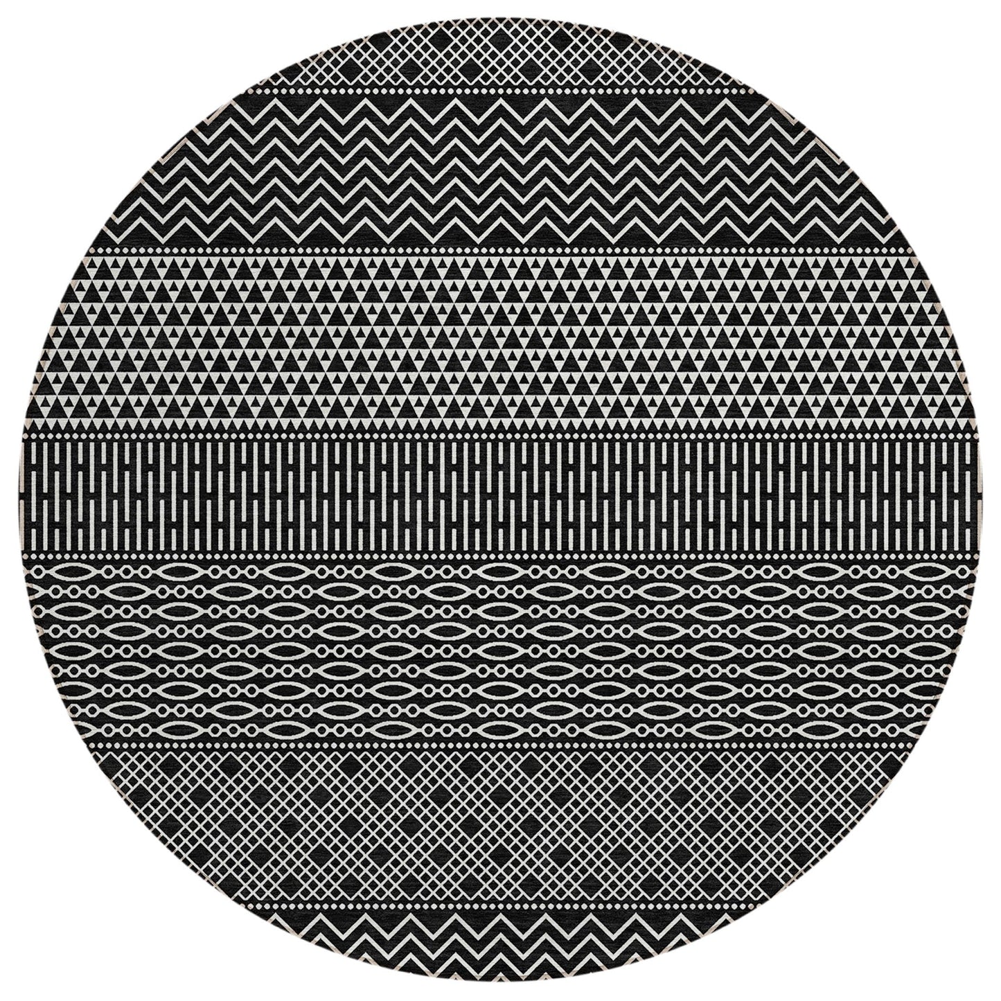 Tappeto Chantille a righe moderne, lavabile in lavatrice, per interni ed esterni
