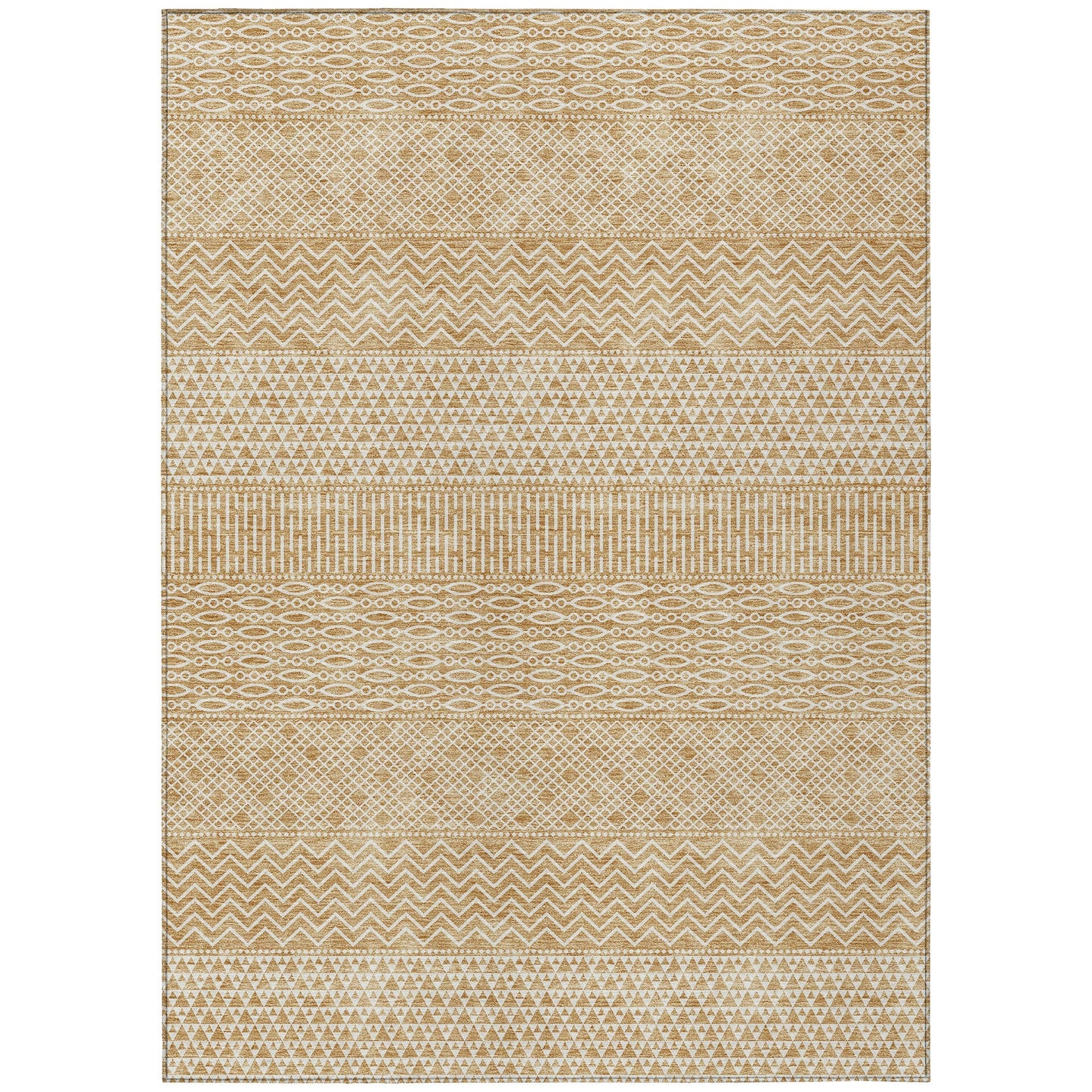 Tappeto Chantille a righe moderne, lavabile in lavatrice, per interni ed esterni