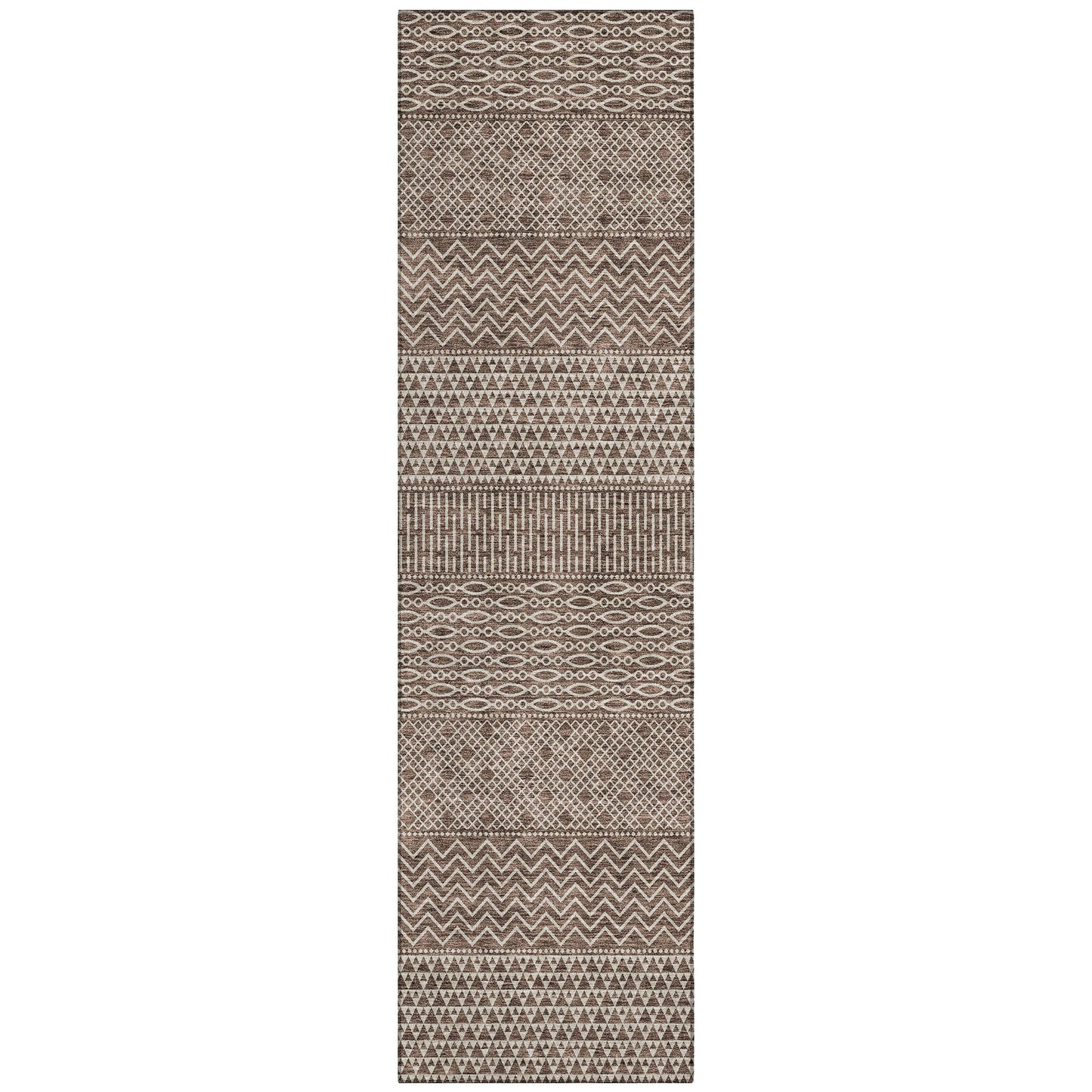 Tappeto Chantille a righe moderne, lavabile in lavatrice, per interni ed esterni