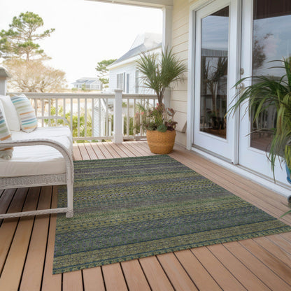 Tappeto Chantille a righe marocchine, lavabile in lavatrice, per interni ed esterni