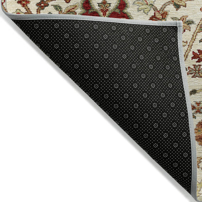 Tappeto Chantille Kashan tradizionale lavabile in lavatrice per interni/esterni