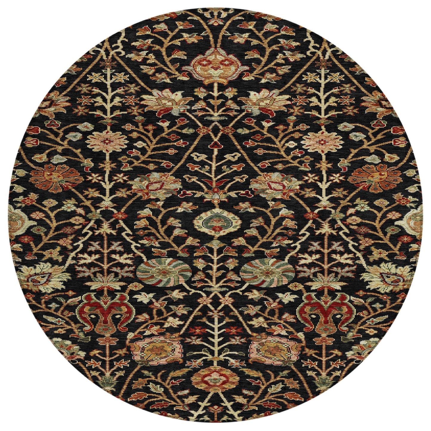 Tappeto Chantille Kashan tradizionale lavabile in lavatrice per interni/esterni