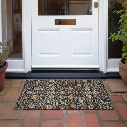 Tappeto Chantille Kashan tradizionale lavabile in lavatrice per interni/esterni