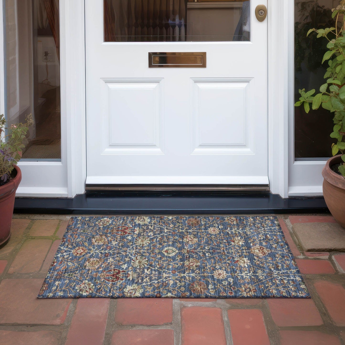 Tappeto Chantille Kashan tradizionale lavabile in lavatrice per interni/esterni