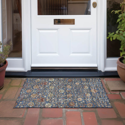 Tappeto Chantille Kashan tradizionale lavabile in lavatrice per interni/esterni