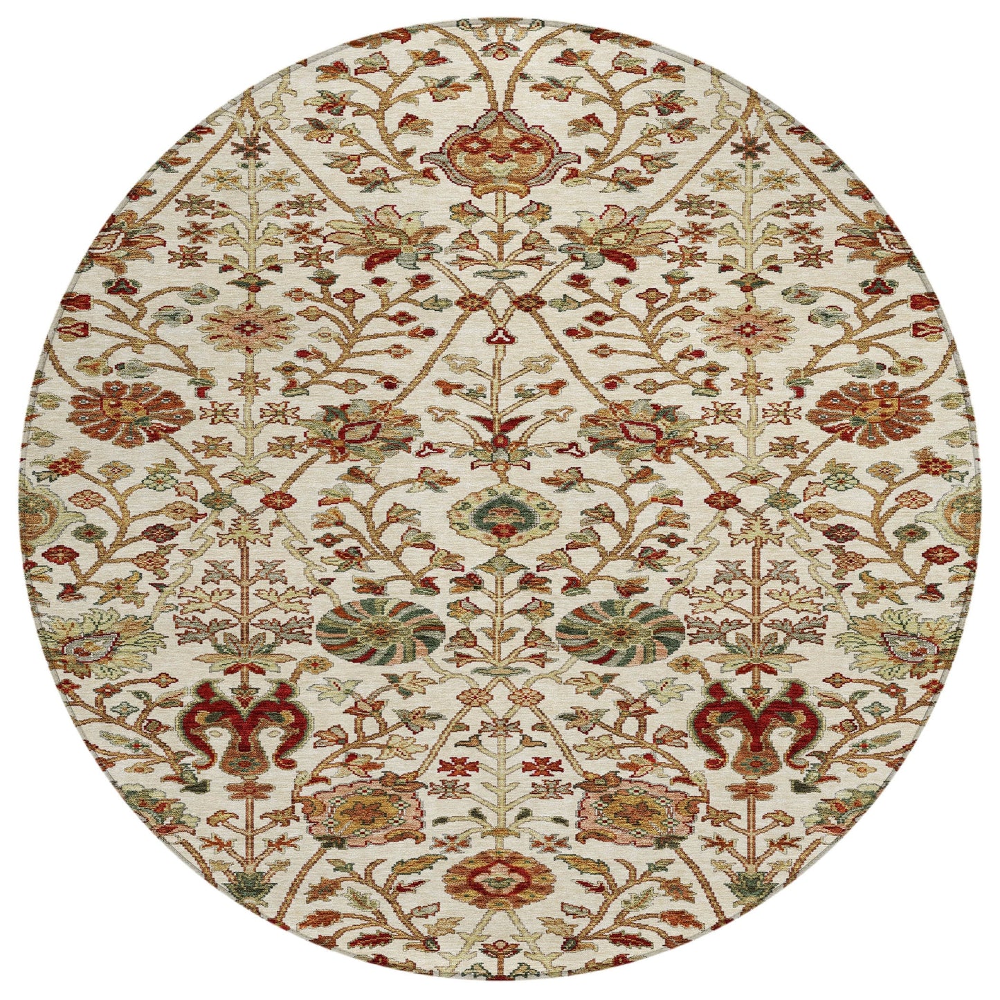 Tappeto Chantille Kashan tradizionale lavabile in lavatrice per interni/esterni