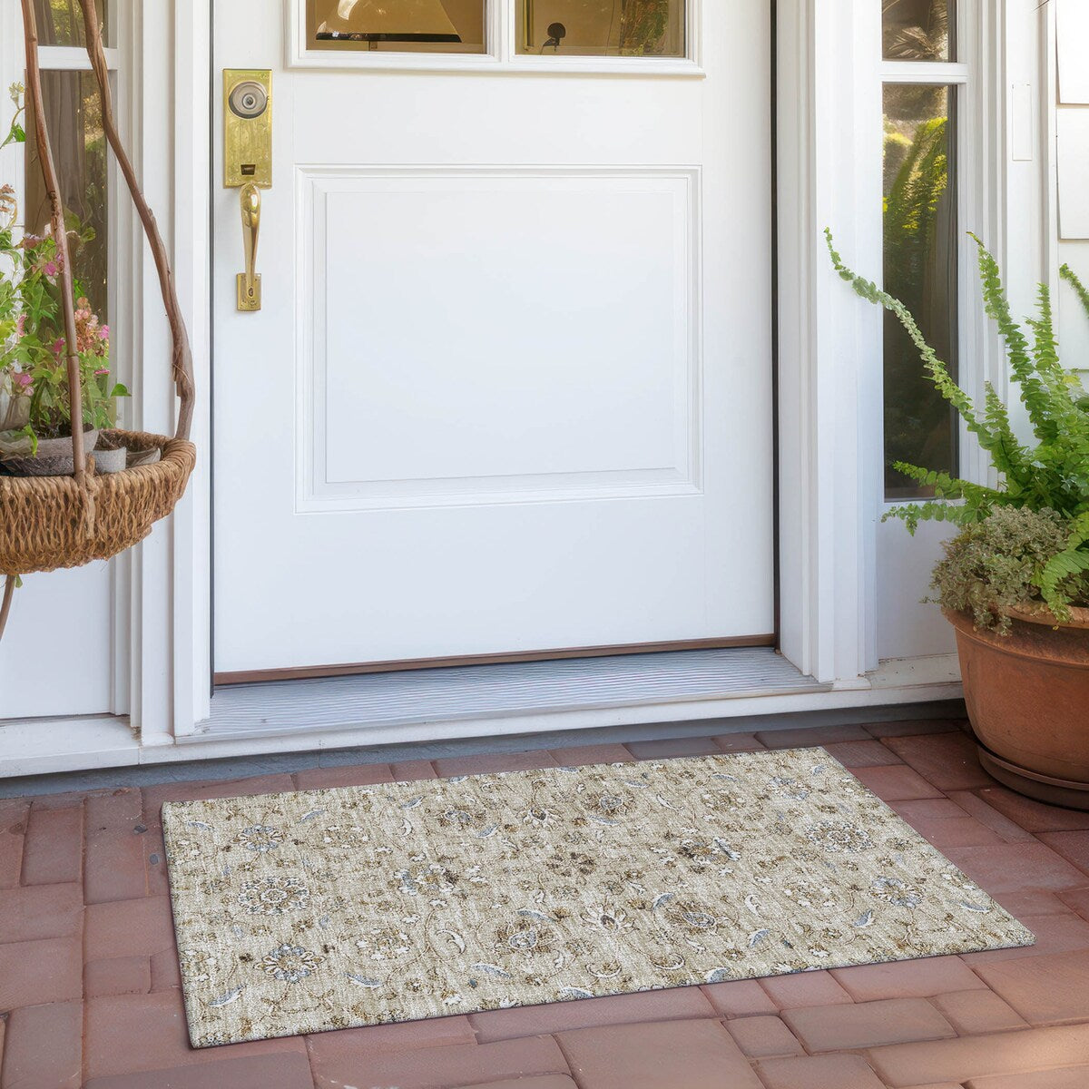 Tappeto tradizionale KashanChantille lavabile in lavatrice per interni/esterni