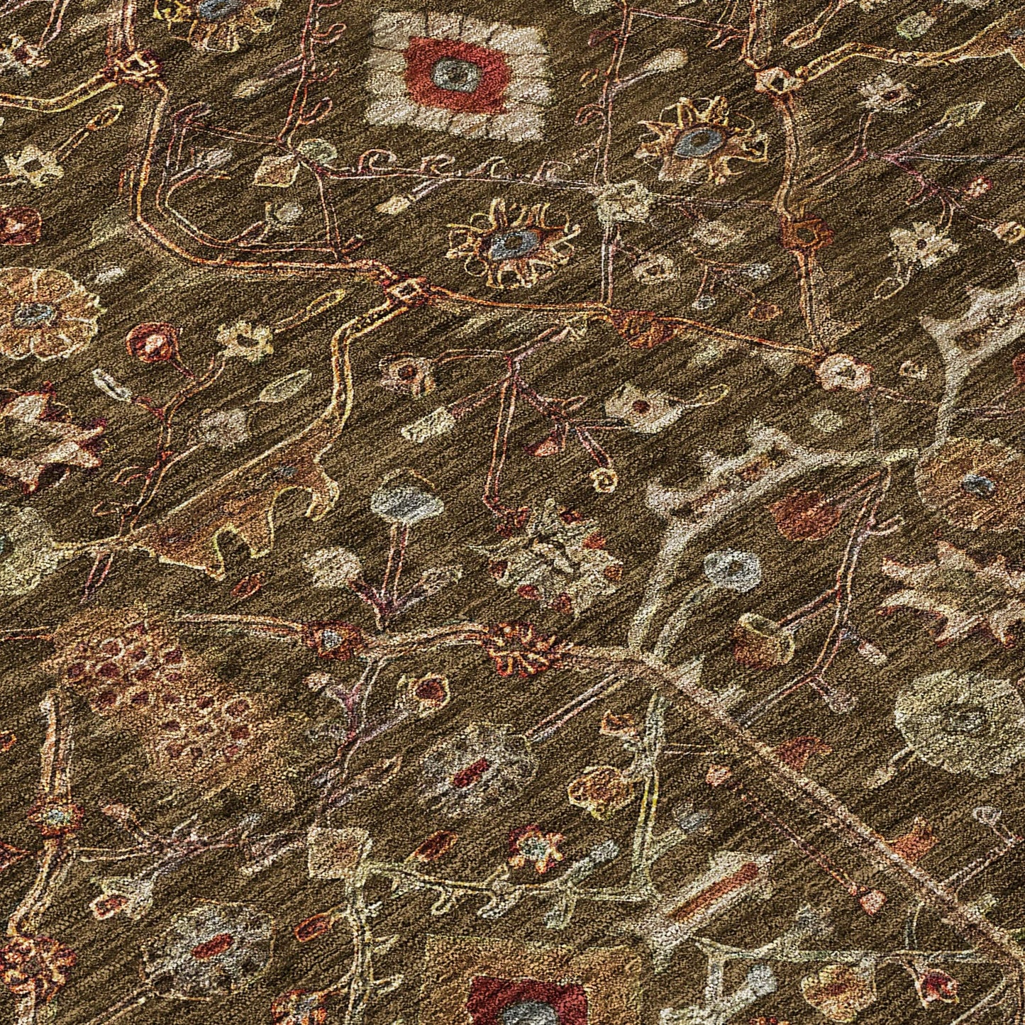 Tappeto persiano tradizionale Chantille lavabile in lavatrice per interni/esterni