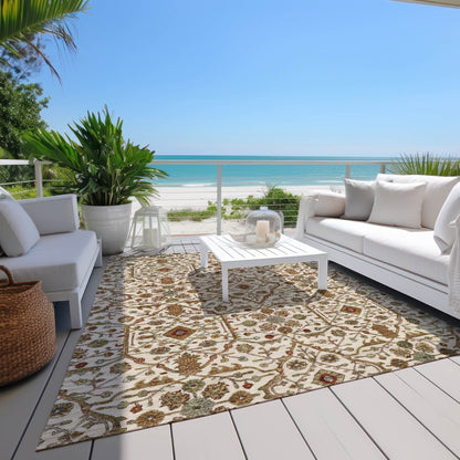 Tappeto persiano tradizionale Chantille lavabile in lavatrice per interni/esterni