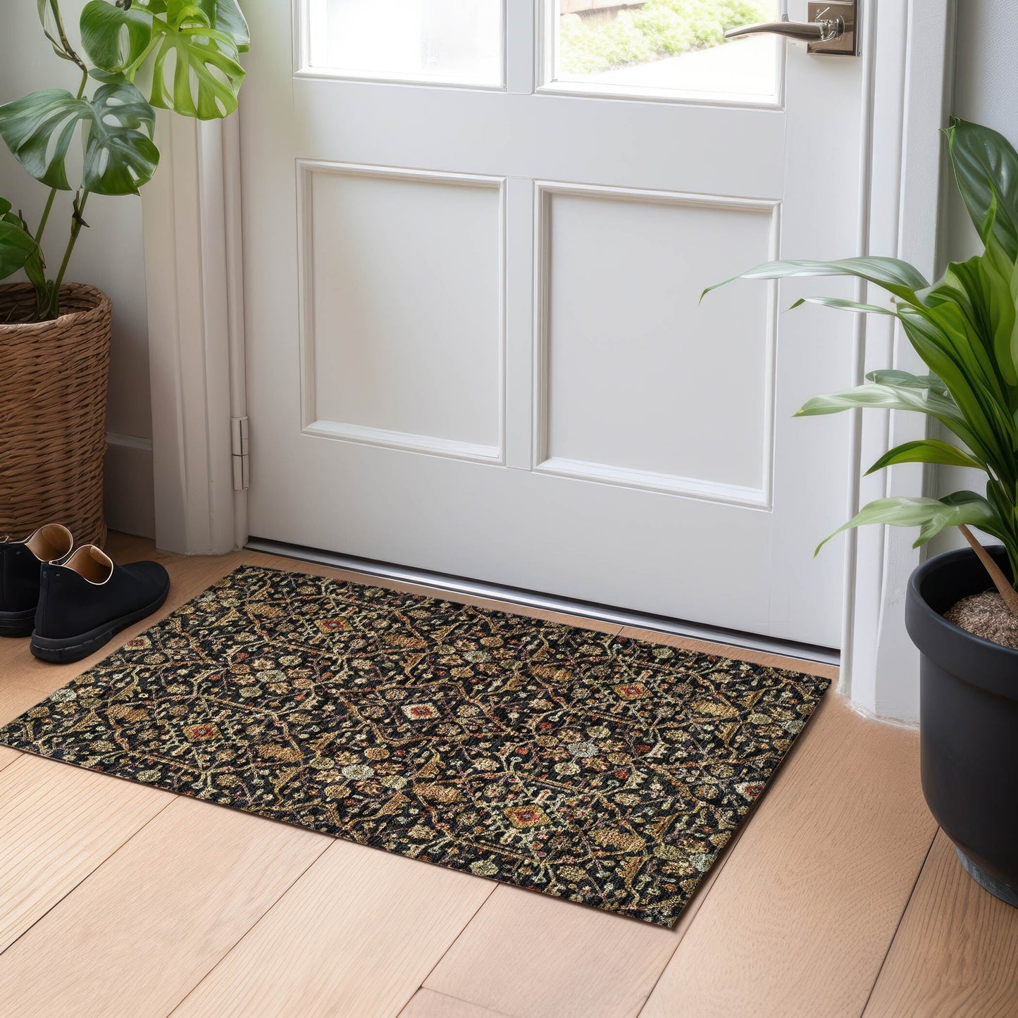 Tappeto persiano tradizionale Chantille lavabile in lavatrice per interni/esterni