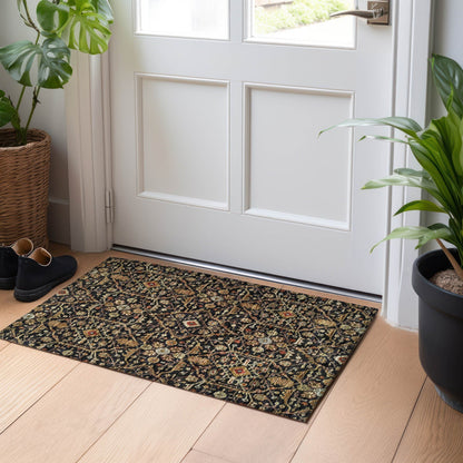 Tappeto persiano tradizionale Chantille lavabile in lavatrice per interni/esterni