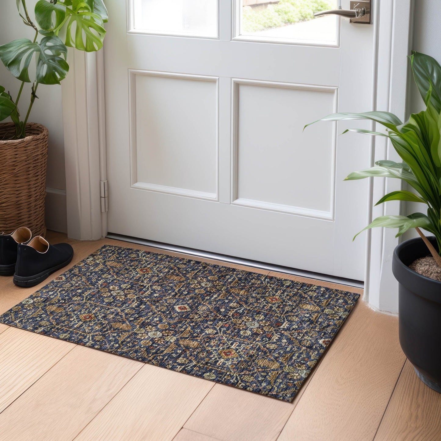 Tappeto persiano tradizionale Chantille lavabile in lavatrice per interni/esterni