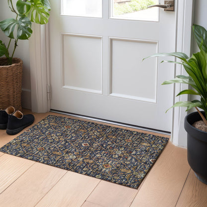 Tappeto persiano tradizionale Chantille lavabile in lavatrice per interni/esterni