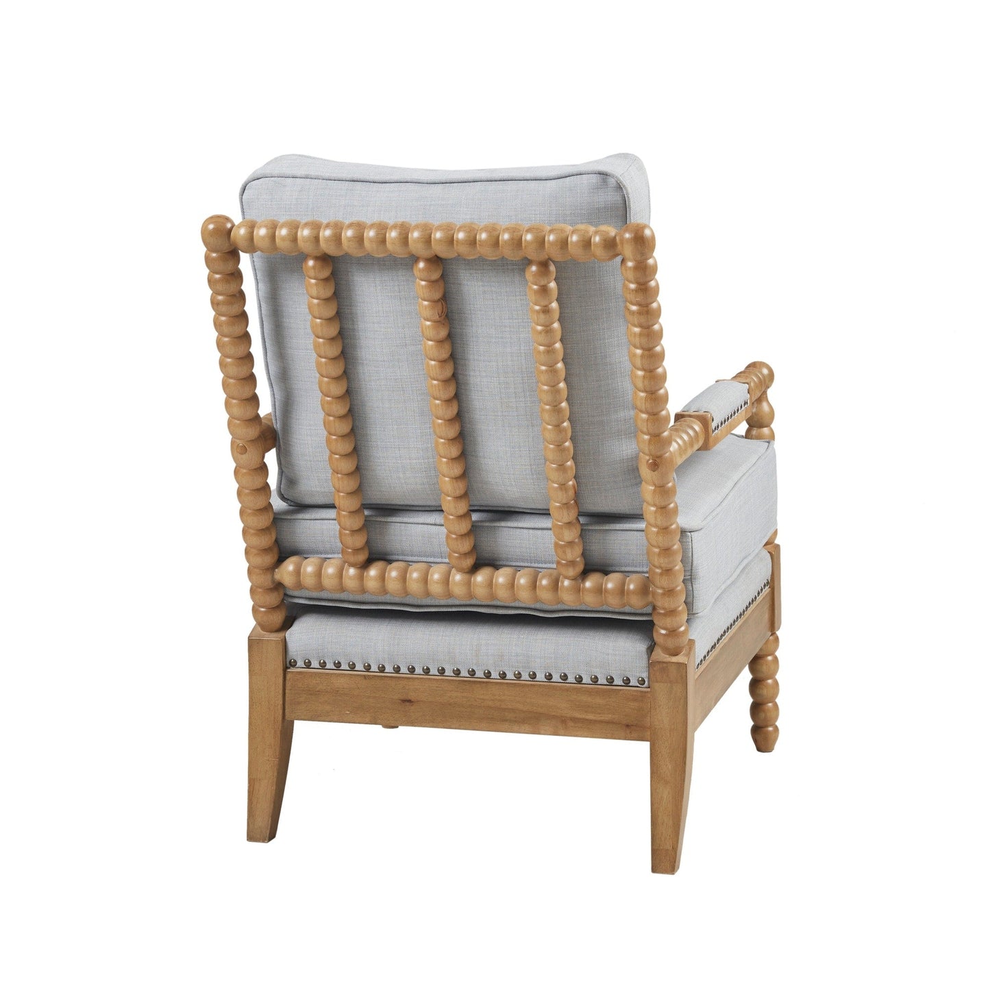 Poltrona Madison Park Donohue con struttura in legno tornito